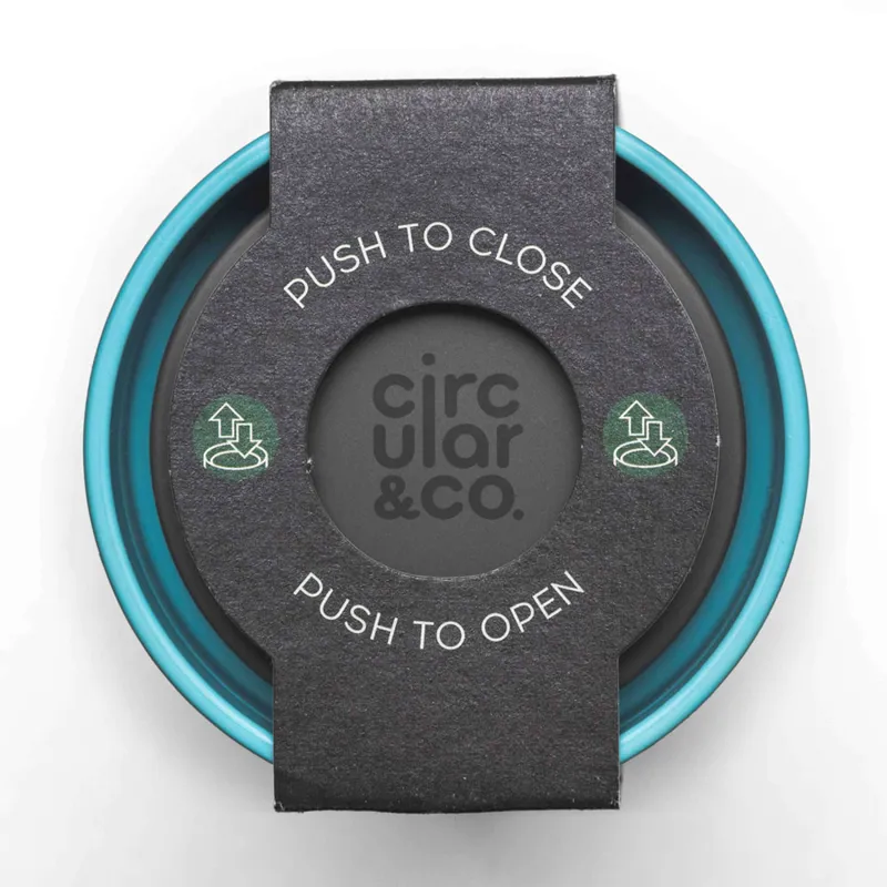 Circular Reusable Coffee Cup 12oz Fareway Blue-3